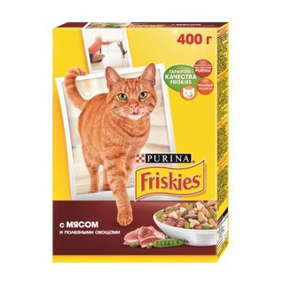 Корм для кошек Фрискис Мясо-овощи 400г